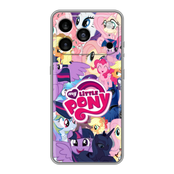Силиконовый чехол на Iphone 17 Pro Max с принтом My little pony Дружба чудо