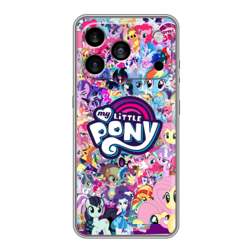 Силиконовый чехол на Iphone 17 Pro Max с принтом My little pony Дружба чудо Силиконовый чехол на Iphone 17 Pro Max с принтом My little pony Дружба чудо