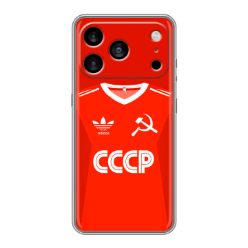 Силиконовый чехол на Iphone 17 Pro Max с принтом Флаг Герб СССР Силиконовый чехол на Iphone 17 Pro Max с принтом Флаг Герб СССР