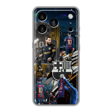 Силиконовый чехол на Iphone 17 Pro Max с принтом Messi Barcelona Силиконовый чехол на Iphone 17 Pro Max с принтом Messi Barcelona