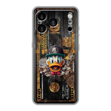 Силиконовый чехол на Iphone 17 Pro Max с принтом Дональд Дак Доллар Силиконовый чехол на Iphone 17 Pro Max с принтом Дональд Дак Доллар