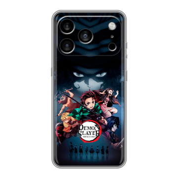 Силиконовый чехол на Iphone 17 Pro Max с принтом Demon Slayer Клинок рассекающий демонов Силиконовый чехол на Iphone 17 Pro Max с принтом Demon Slayer Клинок рассекающий демонов