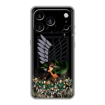 Силиконовый чехол на Iphone 17 Pro Max с принтом Атака титанов Силиконовый чехол на Iphone 17 Pro Max с принтом Атака титанов
