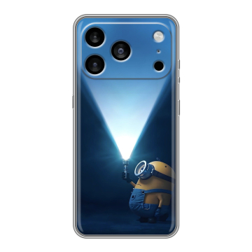Силиконовый чехол на Iphone 17 Pro Max с принтом Миньоны Силиконовый чехол на Iphone 17 Pro Max с принтом Миньоны