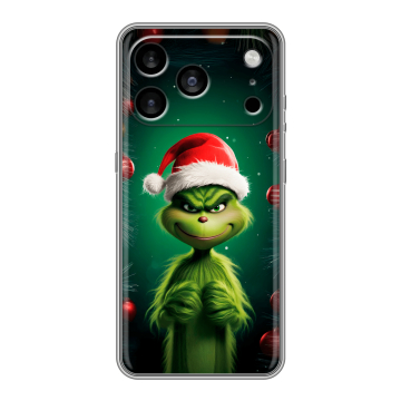 Силиконовый чехол на Iphone 17 Pro Max с принтом Гринч Новый год Рождество Силиконовый чехол на Iphone 17 Pro Max с принтом Гринч Новый год Рождество