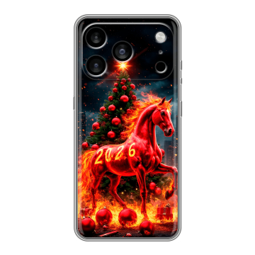Силиконовый чехол на Iphone 17 Pro Max с принтом Новый год Силиконовый чехол на Iphone 17 Pro Max с принтом Новый год