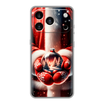 Силиконовый чехол на Iphone 17 Pro Max с принтом Новый год