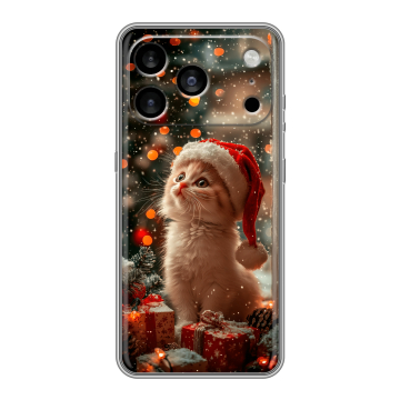 Силиконовый чехол на Iphone 17 Pro Max с принтом Новый год
