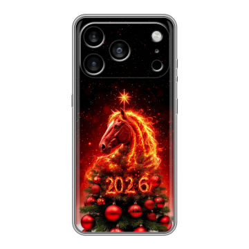 Силиконовый чехол на Iphone 17 Pro Max с принтом Новый год