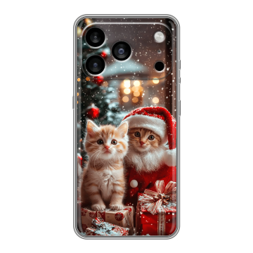 Силиконовый чехол на Iphone 17 Pro Max с принтом Новый год