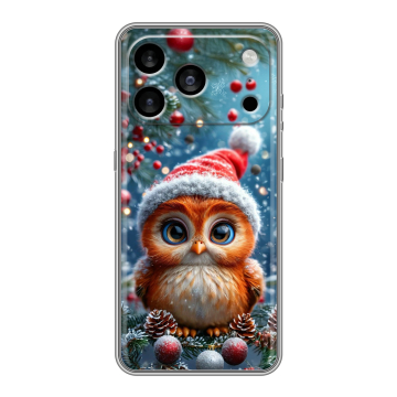 Силиконовый чехол на Iphone 17 Pro Max с принтом Новый год