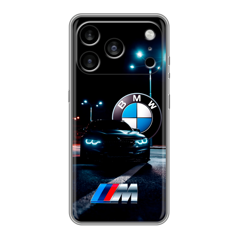 Силиконовый чехол на Iphone 17 Pro Max с принтом БМВ BMW Силиконовый чехол на Iphone 17 Pro Max с принтом БМВ BMW