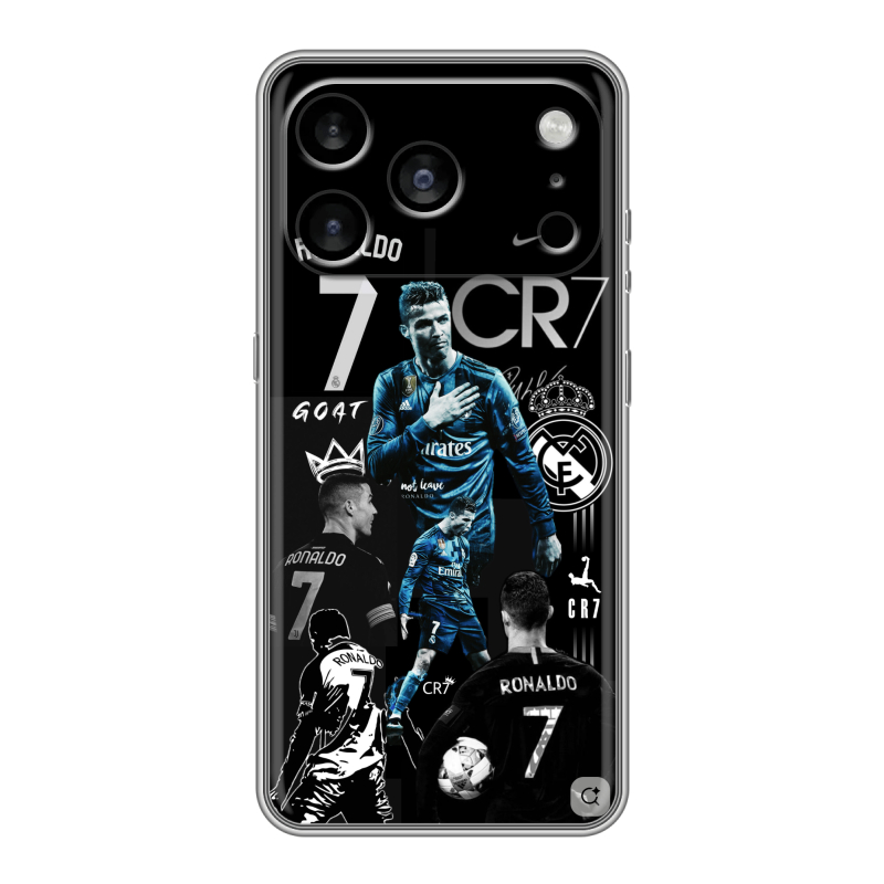 Силиконовый чехол на Iphone 17 Pro Max с принтом Реал Роналдо Силиконовый чехол на Iphone 17 Pro Max с принтом Реал Роналдо