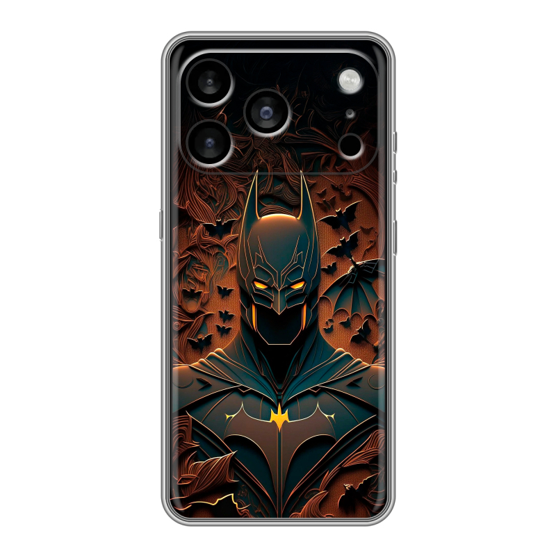 Силиконовый чехол на Iphone 17 Pro Max с принтом Batman Бэтмен Силиконовый чехол на Iphone 17 Pro Max с принтом Batman Бэтмен