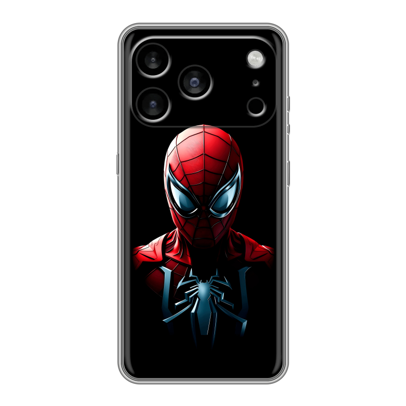 Силиконовый чехол на Iphone 17 Pro Max с принтом Spiderman Человек паук Силиконовый чехол на Iphone 17 Pro Max с принтом Spiderman Человек паук