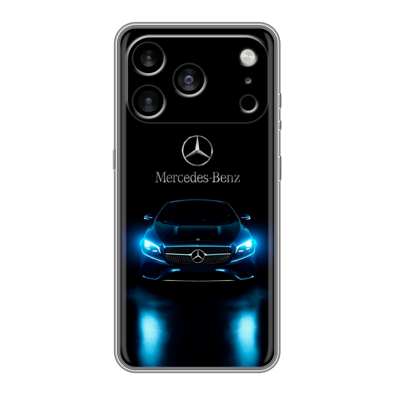 Силиконовый чехол на Iphone 17 Pro Max с принтом Mercedes Мерседес Силиконовый чехол на Iphone 17 Pro Max с принтом Mercedes Мерседес