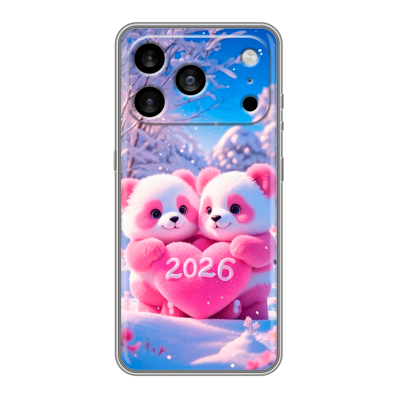 Силиконовый чехол на Iphone 17 Pro Max с принтом Новый год Силиконовый чехол на Iphone 17 Pro Max с принтом Новый год