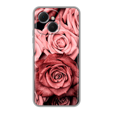 Силиконовый чехол на Tecno Spark 40C с принтом Цветы розы Силиконовый чехол на Tecno Spark 40C с принтом Цветы розы