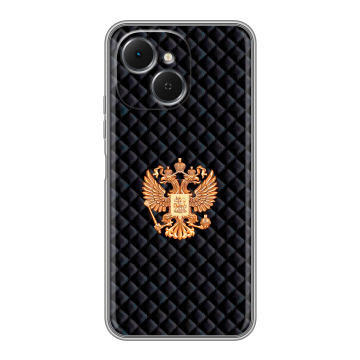 Силиконовый чехол на Tecno Spark 40C с принтом Герб России принт Силиконовый чехол на Tecno Spark 40C с принтом Герб России принт
