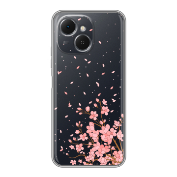 Силиконовый чехол на Tecno Spark 40C с принтом Ветка сакуры Силиконовый чехол на Tecno Spark 40C с принтом Ветка сакуры