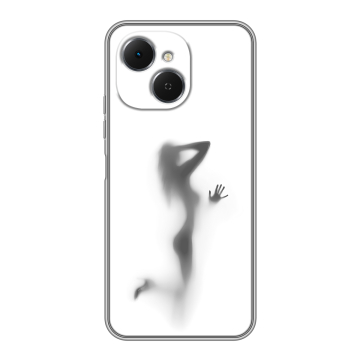 Силиконовый чехол на Tecno Spark 40C с принтом Силуэт