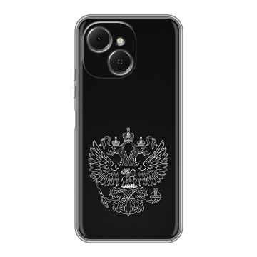 Силиконовый чехол на Tecno Spark 40C с принтом Герб России