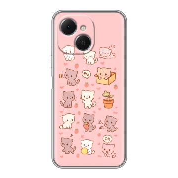 Силиконовый чехол на Tecno Spark 40C с принтом Hello Kitty Хелоу Кити Силиконовый чехол на Tecno Spark 40C с принтом Hello Kitty Хелоу Кити