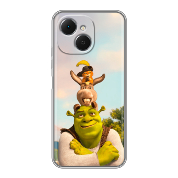 Силиконовый чехол на Tecno Spark 40C с принтом Шрек Shrek