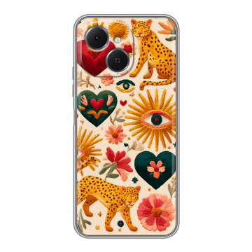 Силиконовый чехол на Tecno Spark 40C с принтом Модный принт