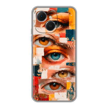 Силиконовый чехол на Tecno Spark 40C с принтом Модный принт