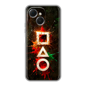 Силиконовый чехол на Tecno Spark 40C с принтом Squid Game Игра кальмара Силиконовый чехол на Tecno Spark 40C с принтом Squid Game Игра кальмара