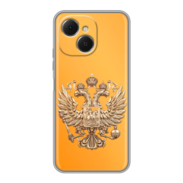 Силиконовый чехол на Tecno Spark 40C с принтом Герб Флаг России Силиконовый чехол на Tecno Spark 40C с принтом Герб Флаг России