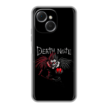 Силиконовый чехол на Tecno Spark 40C с принтом Death note Тетрадь смерти Силиконовый чехол на Tecno Spark 40C с принтом Death note Тетрадь смерти