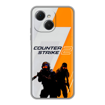Силиконовый чехол на Tecno Spark 40C с принтом Counter Strike Силиконовый чехол на Tecno Spark 40C с принтом Counter Strike