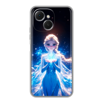 Силиконовый чехол на Tecno Spark 40C с принтом Холодное сердце Frozen Силиконовый чехол на Tecno Spark 40C с принтом Холодное сердце Frozen