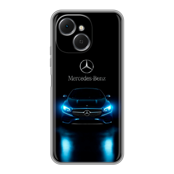 Силиконовый чехол на Tecno Spark 40C с принтом Mercedes Мерседес