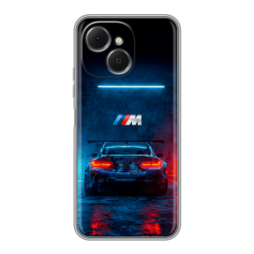 Силиконовый чехол на Tecno Spark 40C с принтом BMW БМВ Силиконовый чехол на Tecno Spark 40C с принтом BMW БМВ