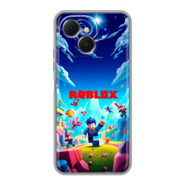 Силиконовый чехол на Tecno Spark 40C с принтом Roblox Роблокс Силиконовый чехол на Tecno Spark 40C с принтом Roblox Роблокс