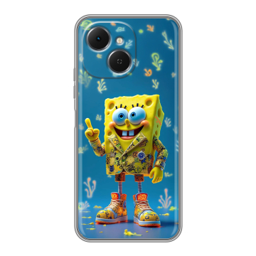 Силиконовый чехол на Tecno Spark 40C с принтом Спанч боб Спанчбоб Силиконовый чехол на Tecno Spark 40C с принтом Спанч боб Спанчбоб