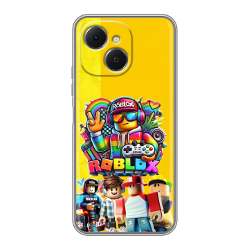 Силиконовый чехол на Tecno Spark 40C с принтом Roblox Роблокс Силиконовый чехол на Tecno Spark 40C с принтом Roblox Роблокс