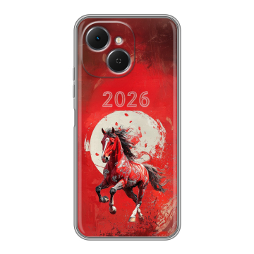 Силиконовый чехол на Tecno Spark 40C с принтом Новый год Силиконовый чехол на Tecno Spark 40C с принтом Новый год