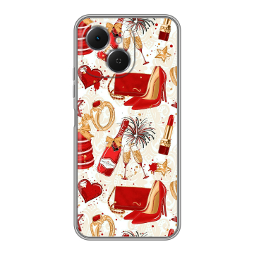 Силиконовый чехол на Tecno Spark 40C с принтом Новый год Силиконовый чехол на Tecno Spark 40C с принтом Новый год