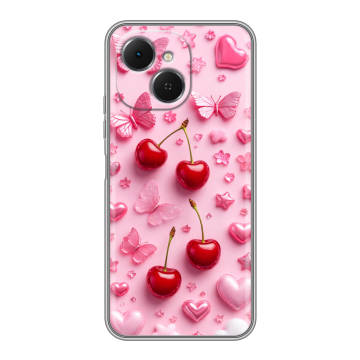 Силиконовый чехол на Tecno Spark 40C с принтом для девочек Силиконовый чехол на Tecno Spark 40C с принтом для девочек