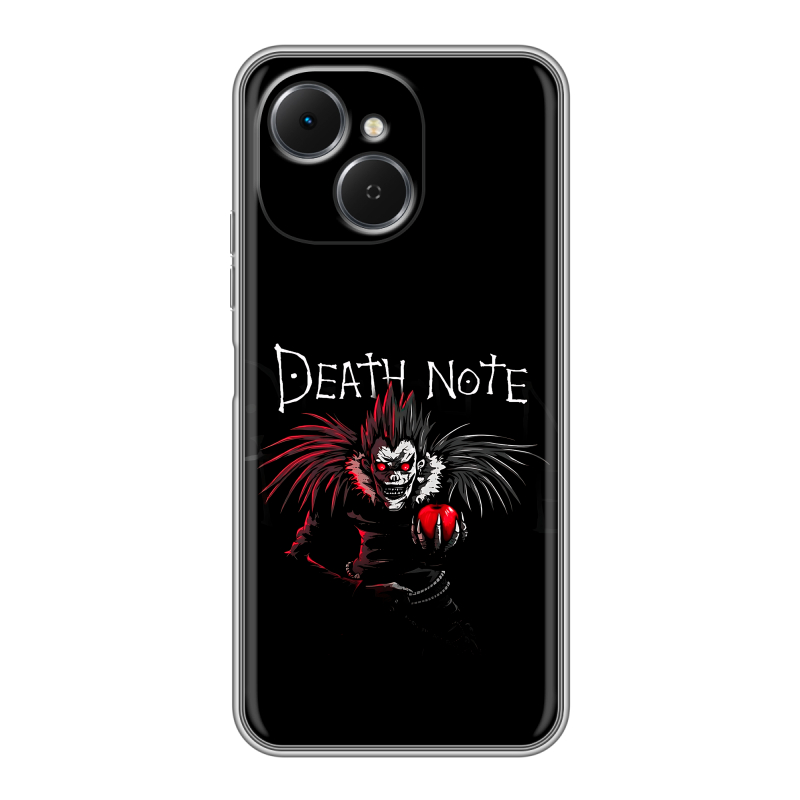 Силиконовый чехол на Tecno Spark 40C с принтом Death note Тетрадь смерти Силиконовый чехол на Tecno Spark 40C с принтом Death note Тетрадь смерти