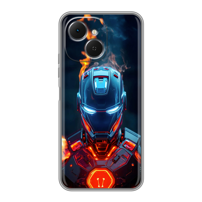 Силиконовый чехол на Tecno Spark 40C с принтом IronMan Железный человек Силиконовый чехол на Tecno Spark 40C с принтом IronMan Железный человек