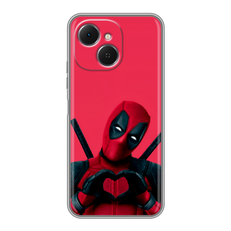 Силиконовый чехол на Tecno Spark 40C с принтом Дедпул Deadpool Силиконовый чехол на Tecno Spark 40C с принтом Дедпул Deadpool