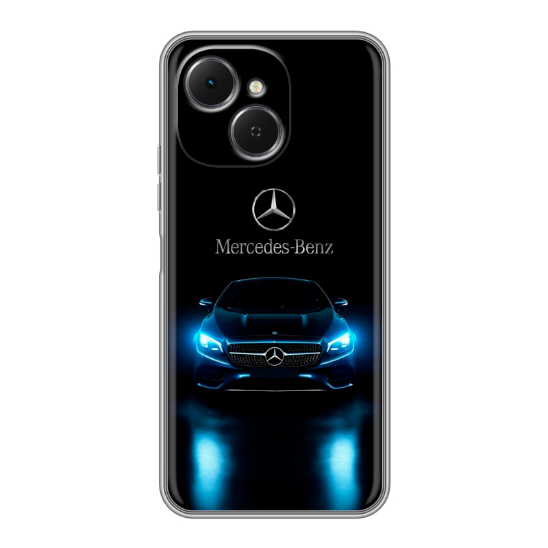 Силиконовый чехол на Tecno Spark 40C с принтом Mercedes Мерседес Силиконовый чехол на Tecno Spark 40C с принтом Mercedes Мерседес