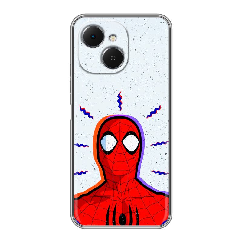Силиконовый чехол на Tecno Spark 40C с принтом Spiderman Человек паук Силиконовый чехол на Tecno Spark 40C с принтом Spiderman Человек паук