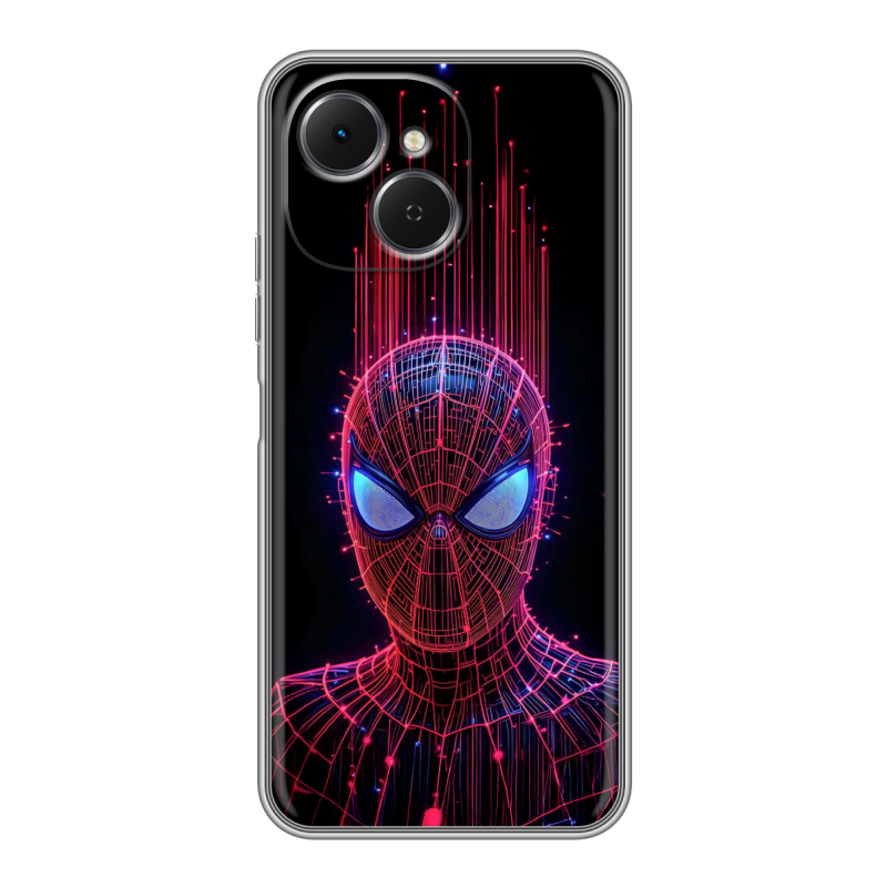 Силиконовый чехол на Tecno Spark 40C с принтом Spiderman Человек паук Силиконовый чехол на Tecno Spark 40C с принтом Spiderman Человек паук