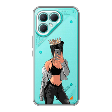 Силиконовый чехол на Tecno Pova 7 Pro 5G с принтом Женские принты Силиконовый чехол на Tecno Pova 7 Pro 5G с принтом Женские принты